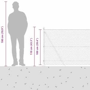 Plotový sloupek. Zelená 100 x 1 m (36 mm síťovina) Ocel a PVC - obrázek 17
