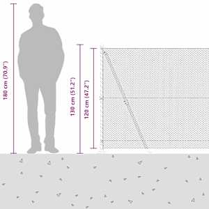 Venkovní šestiúhelníkový plot s betónovým základem 100 x 1,2 m - obrázek 17