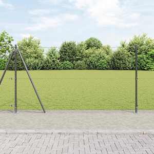 Hexagonální plot s betonovým základem 10 x 1,2 m Šedá Síťovina - obrázek 1