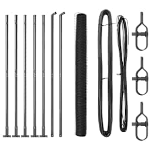 vidaXL Heksagonaalne aiaelement betoonalusel 10 x 1,6 m Hall V&otilde;rk