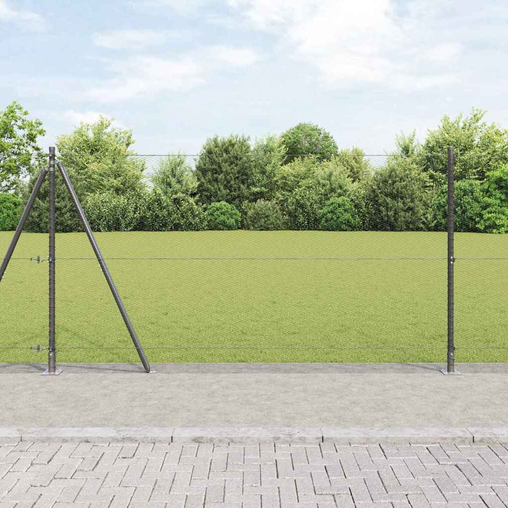 Hexagon Hegn Grå 1.2x50 m Stål