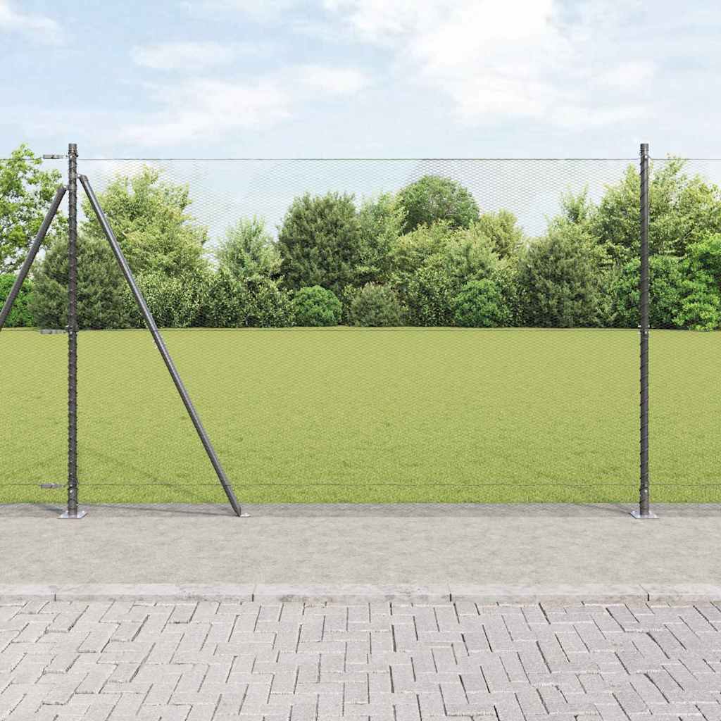 Hexagon Hegn Grå 1.5x50 m Stål