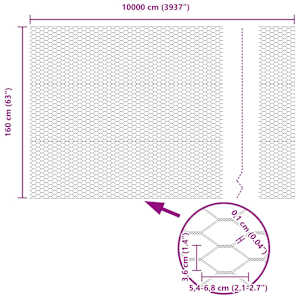 Venkovní šestiúhelníkový plot s betónovým základem 100 x 1,6 m - obrázek 16