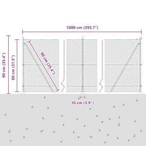 Venkovní šestiúhelníkový plot s betónovým základem 10 x 0,8 m - obrázek 15