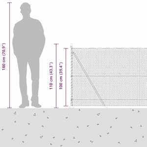Venkovní šestiúhelníkový plot s betónovým základem 50 x 1 m - obrázek 17