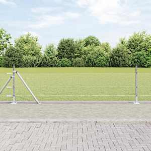 Steber ograje. srebrna 100 x 0,4 m (13 mm mreža) Jeklo