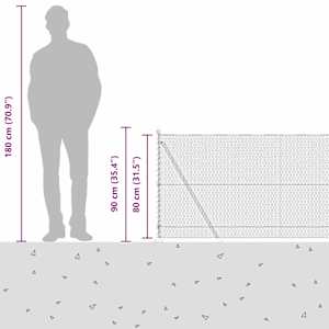 Venkovní šestiúhelníkový plot s betónovým základem 100 x 0,8 m - obrázek 16
