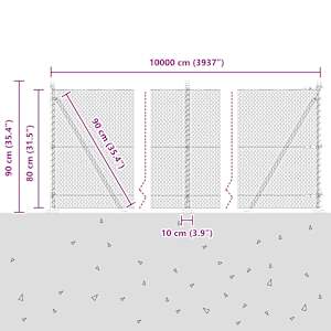 Venkovní šestiúhelníkový plot s betónovým základem 100 x 0,8 m - obrázek 15