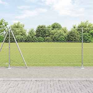 Steber ograje. srebrna 100 x 1,2 m (50 mm mreža) Jeklo