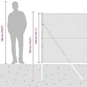 Venkovní svářený drátěný plot s upevněním do země 10 x 1,4 m - obrázek 15