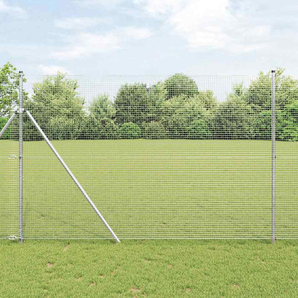 Hegnspost Sæt Sæt af 2 Galvaniseret stål 10 x 1.5 m Holdbart