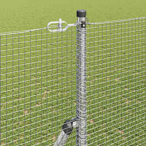 Venkovní svářený drátěný plot s upevněním do země 50 x 1,6 m - obrázek 4