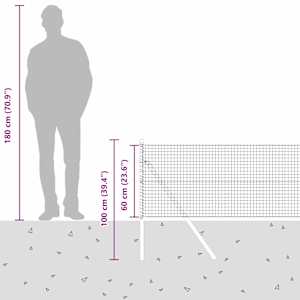 Zemní upevnění svařované drátěné ploty 10 x 0,6 m Zelená - obrázek 15