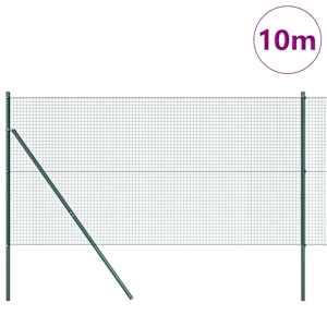 Plotový sloupek. Zelená 10 x 1 m (síťka 12 x 12 mm) Ocel - obrázek 3