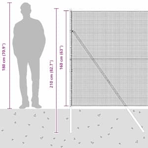 Zemní upevnění svařované drátěné ploty 10 x 1,6 m Zelená - obrázek 15