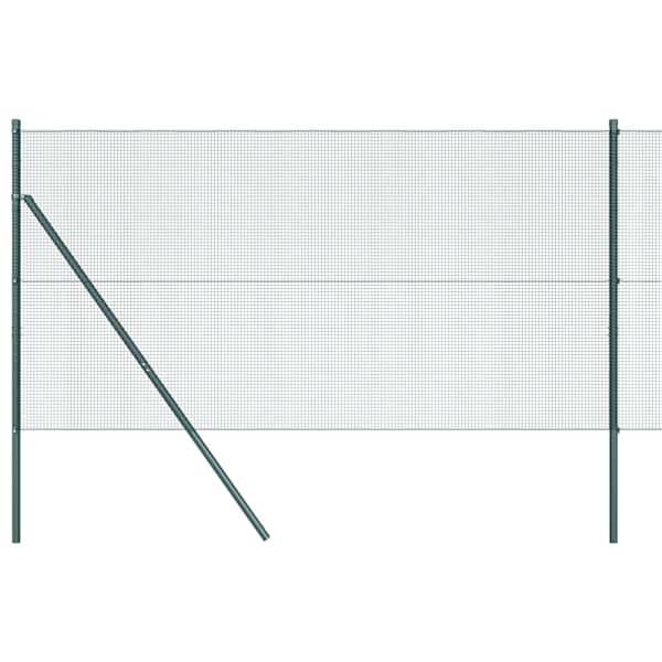 vidaXL Keermestatud traadi aia alus fikseerimine 25 x 1,2 m Roheline