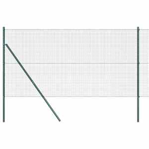 vidaXL Keermestatud traadi aia alus fikseerimine 25 x 1,2 m Roheline