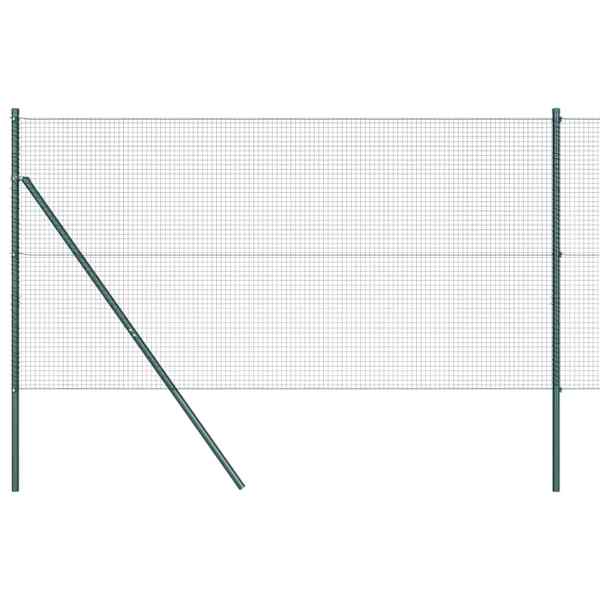 vidaXL Keermestatud traadi aia alus fikseerimine 25 x 1,2 m Roheline