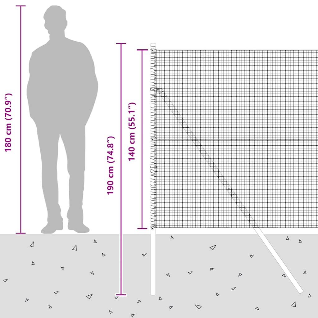 Plotový sloupek. Zelená 25 x 1,4 m (síťovina 16 x 16 mm) - obrázek 15