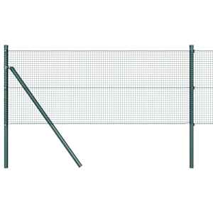 vidaXL Keermestatud traadi aia alus fikseerimine 50 x 0,8 m Roheline