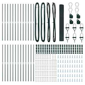 Plotový sloupek. Ocel a PVC Zelená - obrázek 6