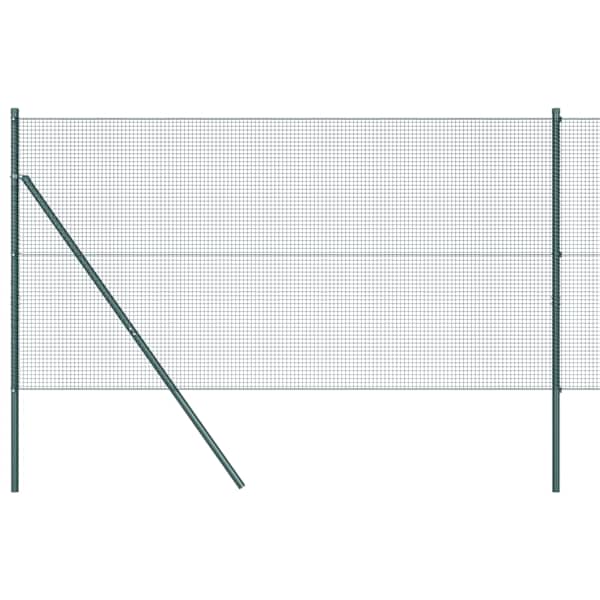 vidaXL Keermestatud traadi aia alus fikseerimine 50 x 1,2 m Roheline