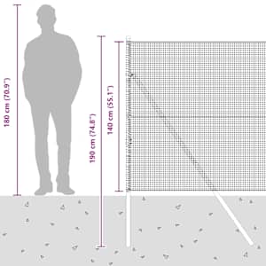 Zemní upevnění svařované drátěné ploty 50 x 1,4 m Zelená - obrázek 15