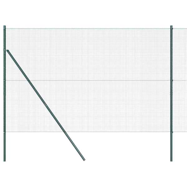 vidaXL Keermestatud traadi aia alus fikseerimine 50 x 1,5 m Roheline