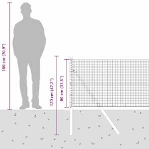 Zemní upevnění svařované drátěné ploty 100 x 0,8 m Zelená - obrázek 15