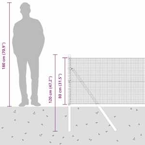 Zemní upevnění svařované drátěné ploty 10 x 0,8 m Šedá Síťovina - obrázek 15