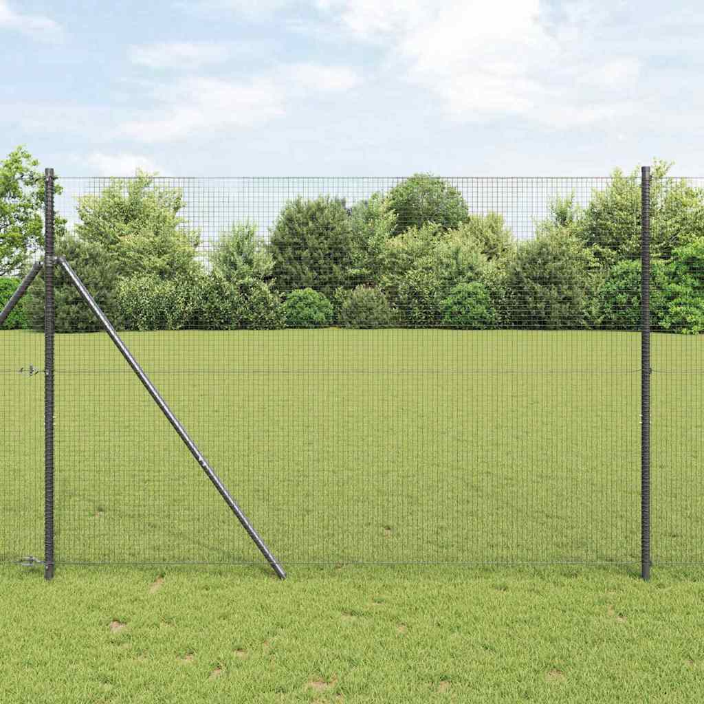 vidaXL Stâlp de gard. Gri