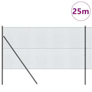 Zemní upevnění svařované drátěné ploty 25 x 1,4 m Šedá Síťovina - obrázek 3