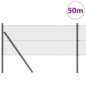 Zemní upevnění svařované drátěné ploty 50 x 0,8 m Šedá Síťovina - obrázek 3