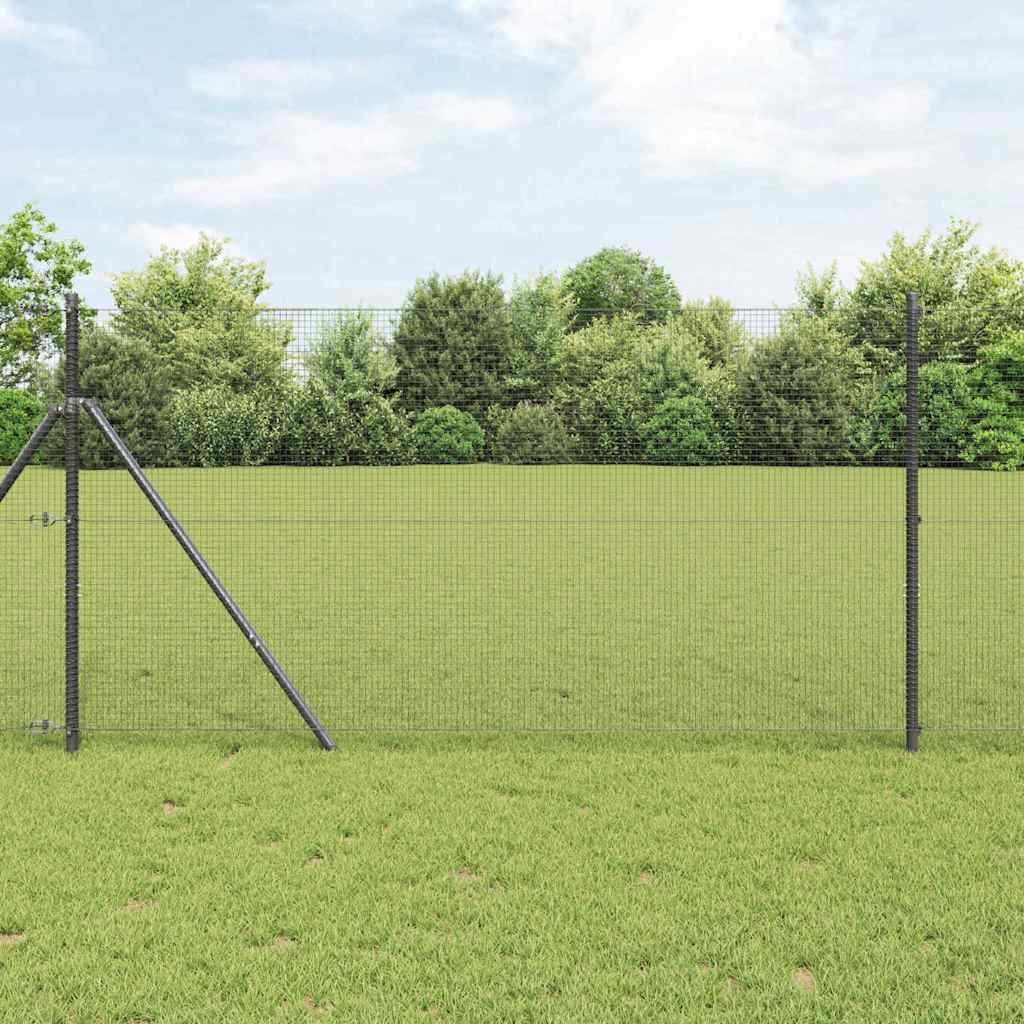 Keevitatud Traadi Aed 13 Postiga Hall 1x50 m Teras