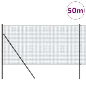 Zemní upevnění svařované drátěné ploty 50 x 1 m Šedá Síťovina - obrázek 3