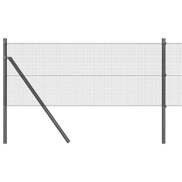 vidaXL Keermestatud traadi aia alus fikseerimine 100 x 0,4 m Hall V&otilde;rk