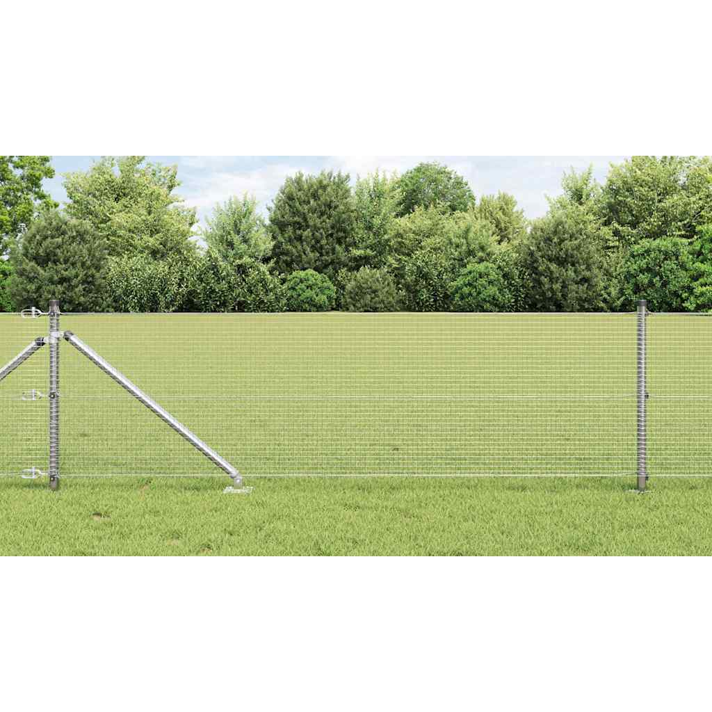 Svejset Trådgærde med 13 Hegnspidser 0.4x25 m Galvaniseret Stål