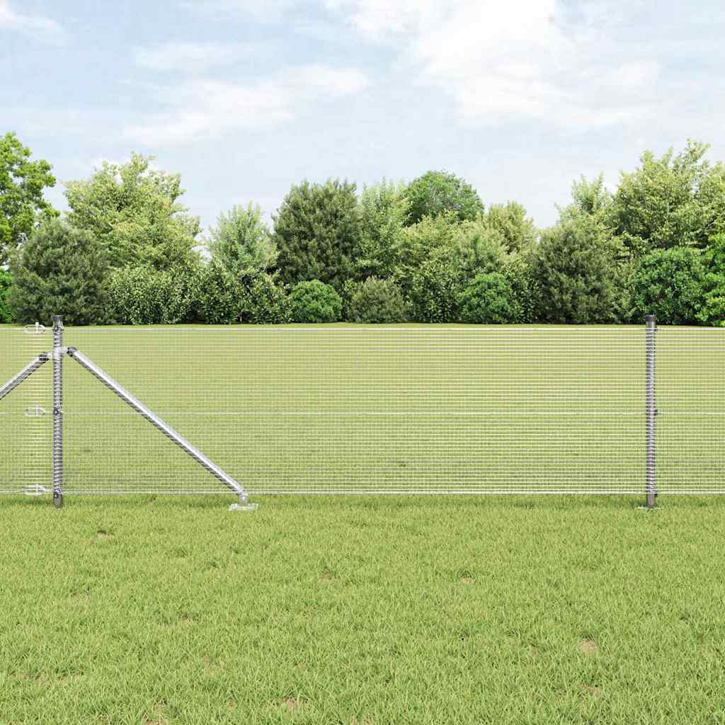 Hegn Støtte Sæt Sæt af 2 Galvaniseret stål 25 x 0.5 m Holdbar