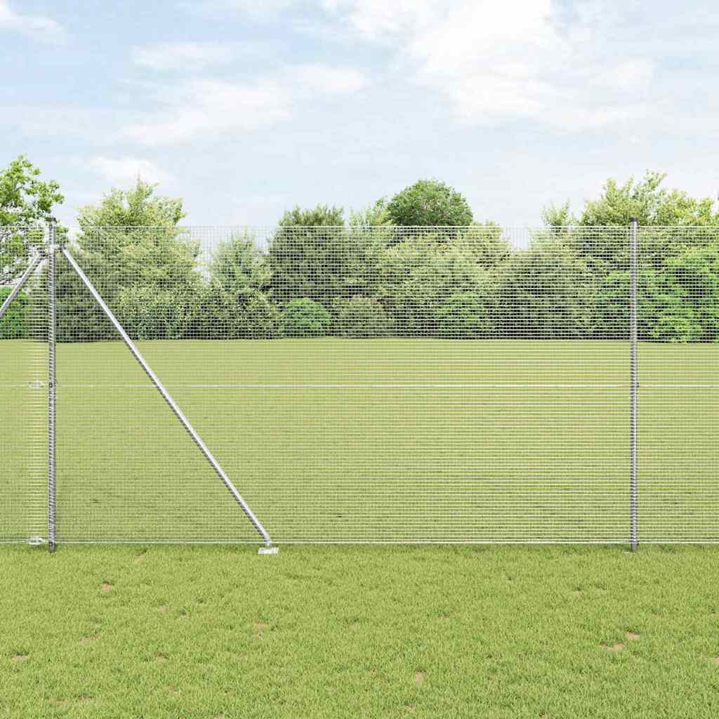 keevitatud traadi aiapidaja 13 toestusega postiga 1.5x25 m galvaniseeritud terasest