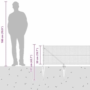 Svařované drátěné ploty s hroty 50 x 0,5 m Stříbrná Síťovina - obrázek 17