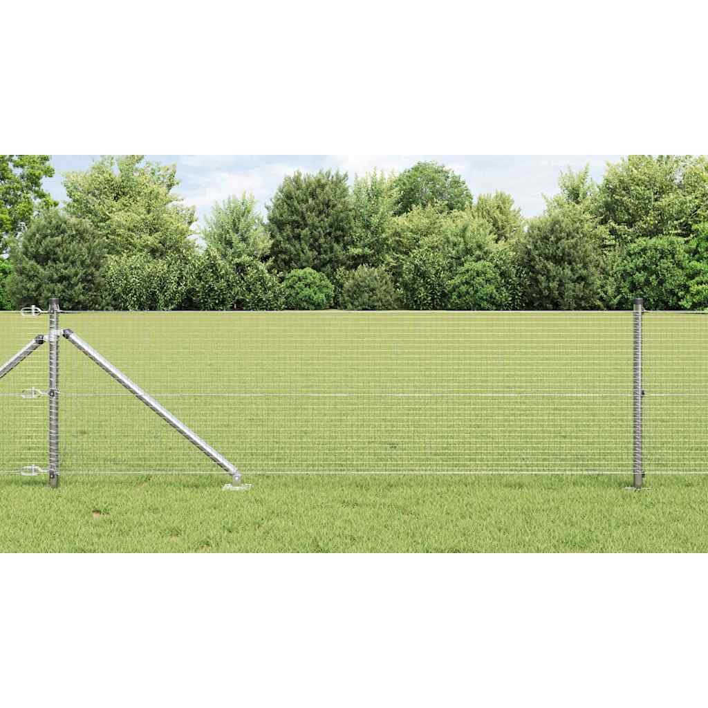 Svejset Trådgitter med 13 Spike Poster 0,8x50 m Galvaniseret Stål