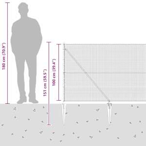 Venkovní svařovaný drátěný plot se hroty 50 x 1 m Stříbrná - obrázek 16