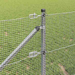 Venkovní svařovaný drátěný plot se hroty 100 x 0,6 m Stříbrná - obrázek 4