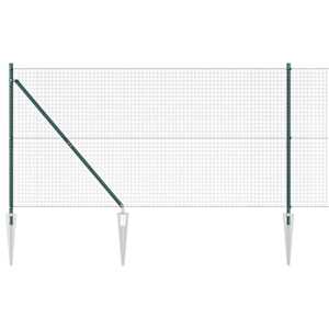 vidaXL Keermestatud traataed teravate otsadega 10 x 1,2 m Roheline
