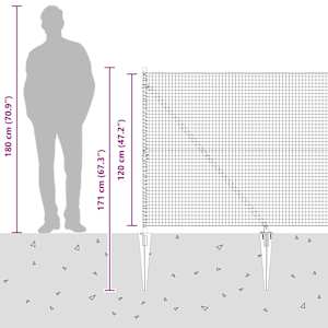 Svařované drátěné ploty s hroty Ocel a PVC Zelená Síťovina - obrázek 16