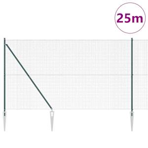 Svařované drátěné ploty s hroty Ocel a PVC Zelená Síťovina - obrázek 3