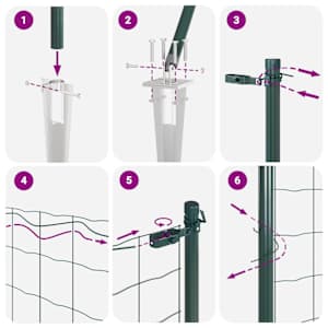 Svařované drátěné ploty s hroty 50 x 1,5 m Ocel potažená PVC - obrázek 13