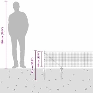 Venkovní svařovaný drátěný plot se hroty 100 x 0,4 m Zelená - obrázek 16