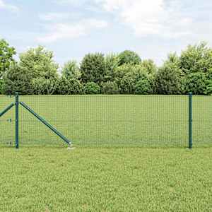 Venkovní svařovaný drátěný plot se hroty 100 x 0,5 m Zelená - obrázek 1