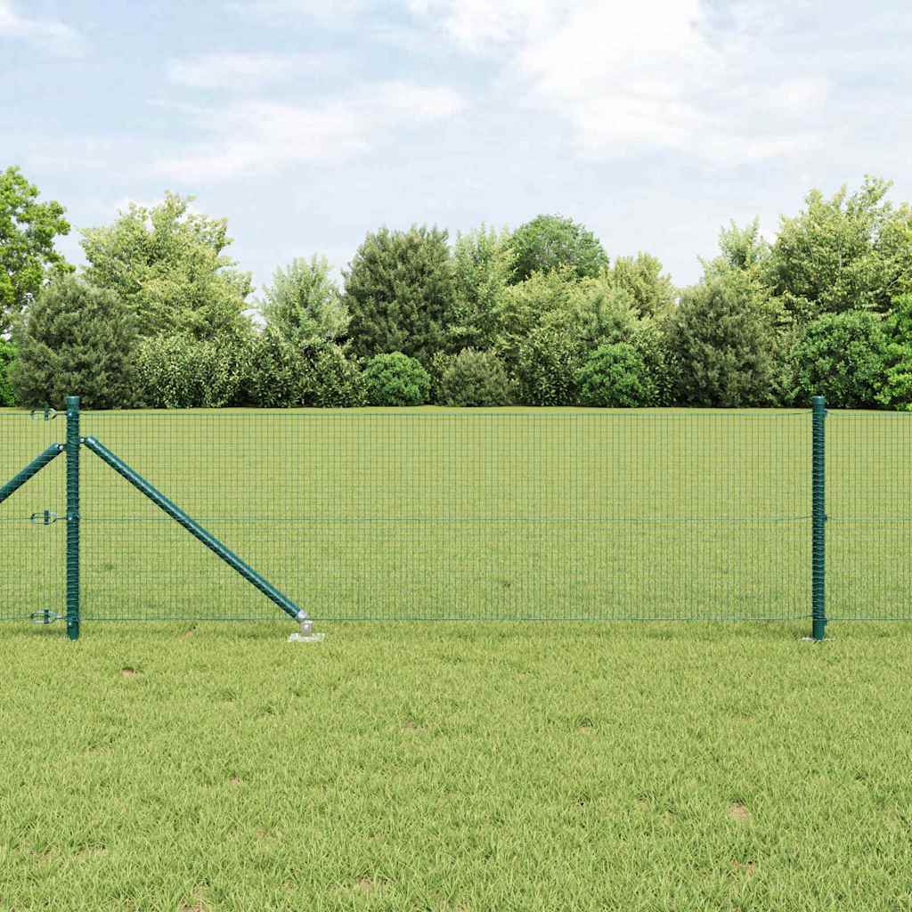 keevitatud traadi aed 13 spike posti, roheline 0.8x100 m teras